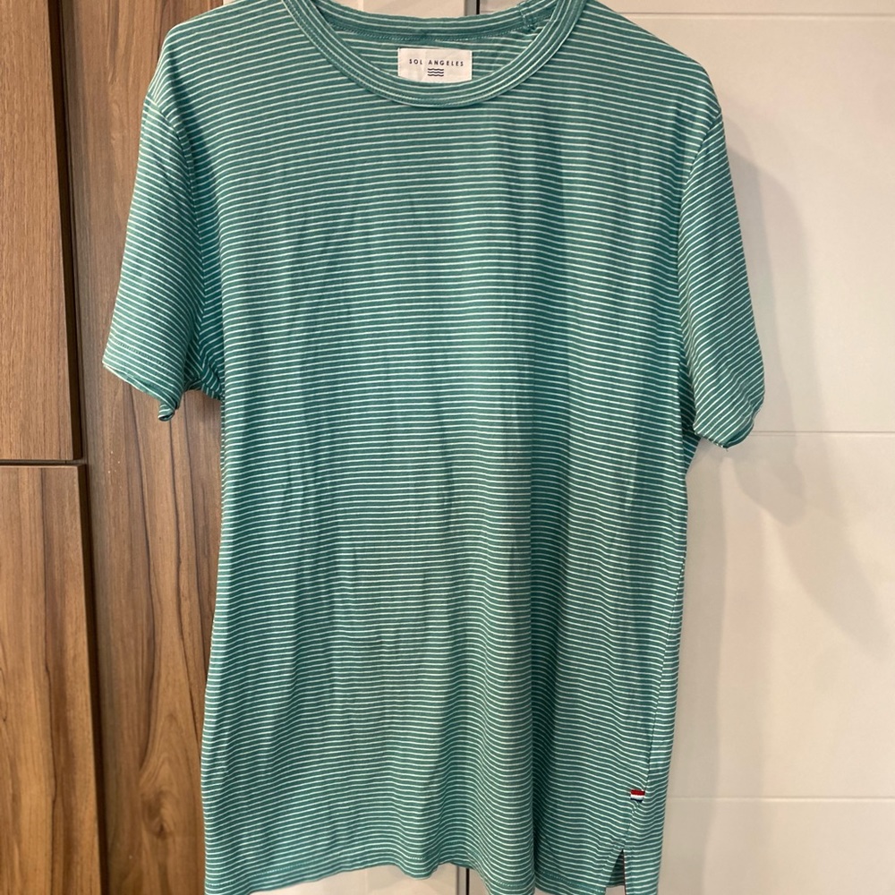 Men’s 🤍SOL ANGELES Stripped Shirt | Size L